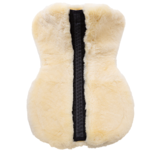 PAD ULTRA DOUBLE POCKET EDGING WB NOIR & NATUREL TAILLE CHEVAL