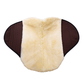 TAPIS DE SELLE CHAMP ENDURANCE/SELLE SANS ARCON MARRON/NATUREL CHEVAL
