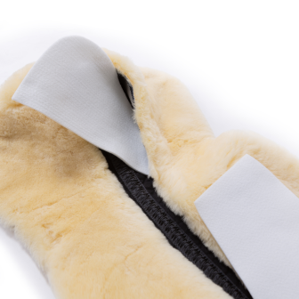 PAD ULTRA DOUBLE POCKET EDGING WB NOIR & NATUREL TAILLE CHEVAL