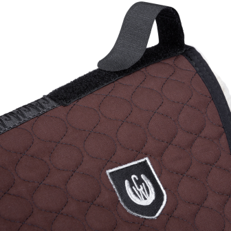 TAPIS DE SELLE CHAMP ENDURANCE/SELLE SANS ARCON MARRON/NATUREL CHEVAL